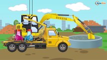 Red Race Cars & Sports Car Crash | Service & Emergency Vehicles Cars & Trucks Cartoon for children