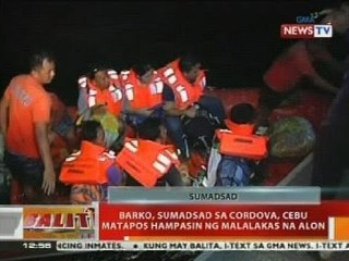 BT: Barko, sumadsad sa Cordova, Cebu