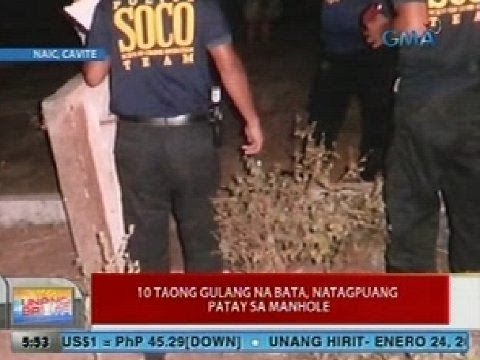 UB: 10 taong gulang na bata, natagpuang patay sa manhole sa Naic, Cavite