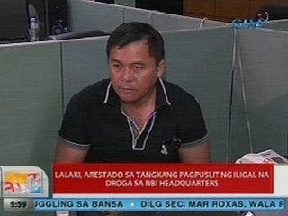 UB: Lalaki, arestado sa tangkang pagpuslit ng iligal na droga sa NBI headquarters
