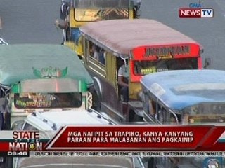 SONA: Mga naiipit sa trapiko, kanya-kanyang paraan para malabanan ang inip