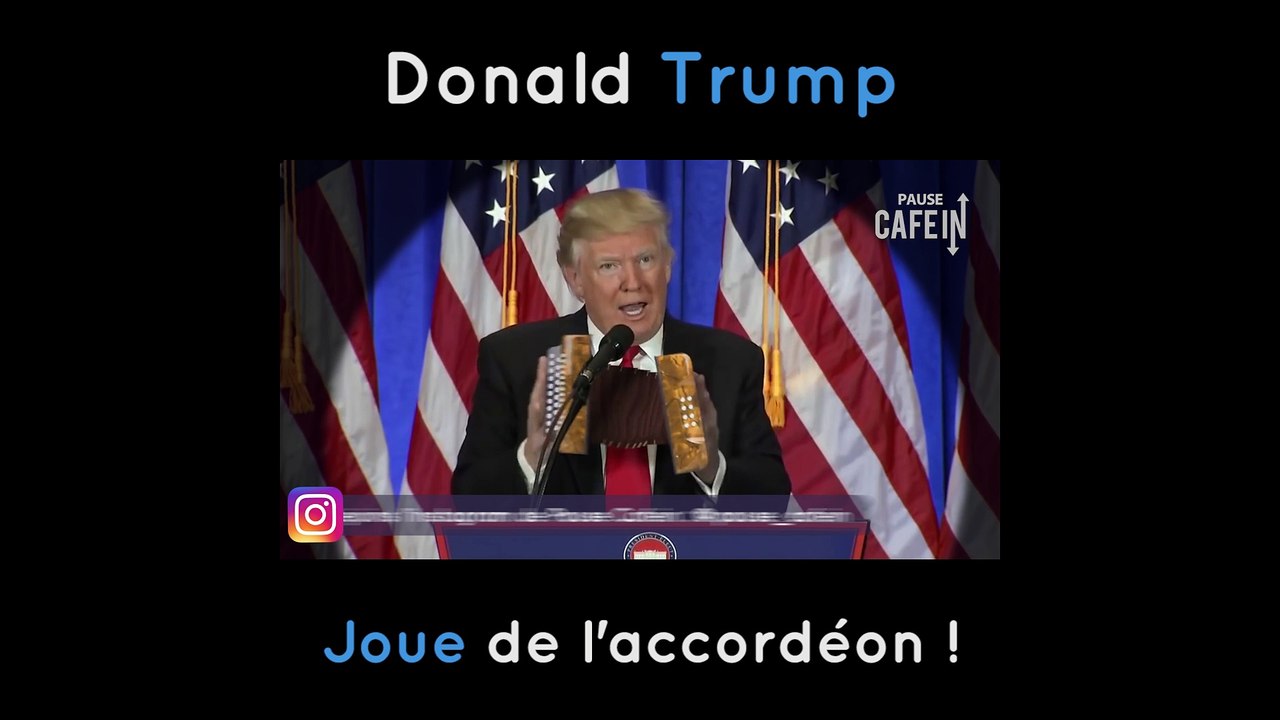 Donald Trump joue de l'accordéon
