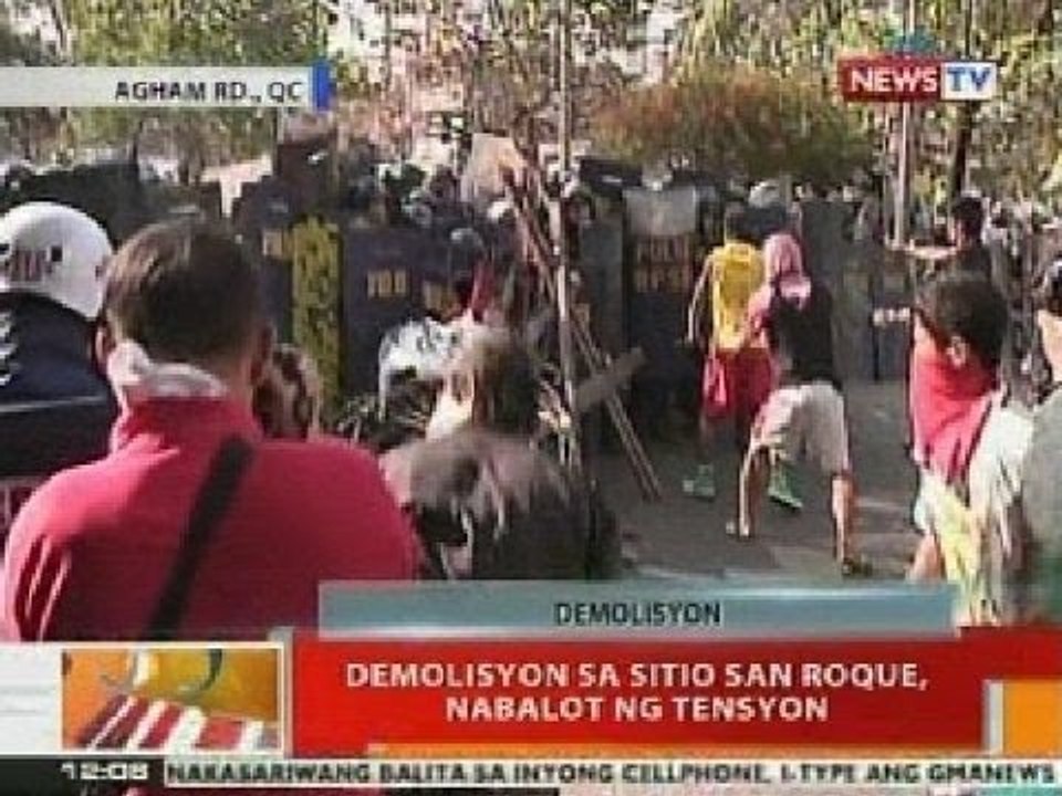 BT: Demolisyon sa Sitio San Roque sa QC, nabalot ng tensyon