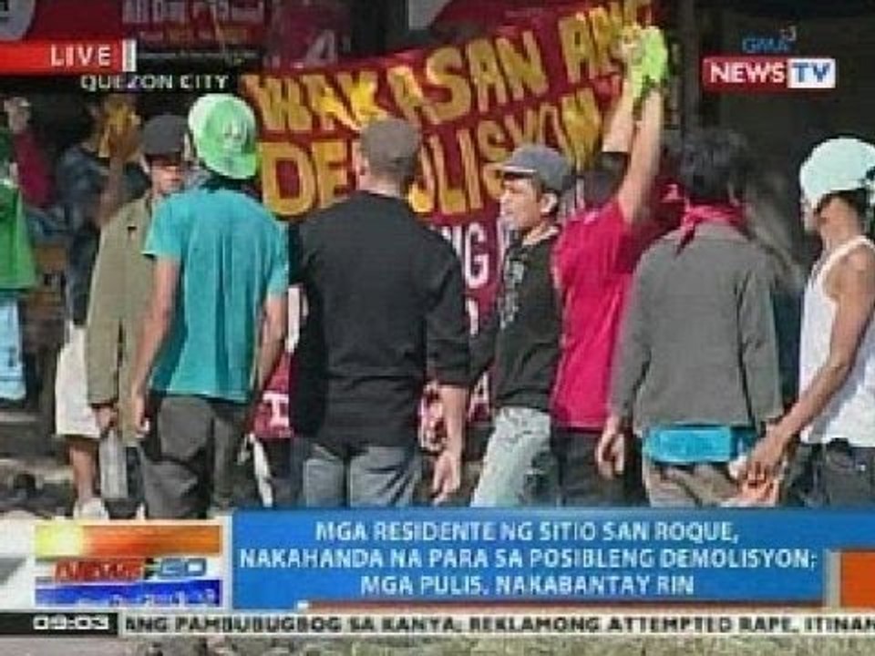NTG: Mga taga Sitio San Roque sa QC, nakahanda na para sa posibleng demolisyon
