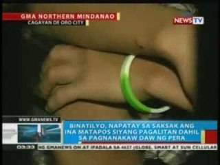 BP: Binatilyo sa Cagayan de Oro City, napatay sa saksak ang ina