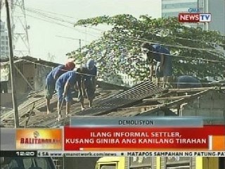 BT: Ilang informal settler, kusang giniba ang kanilang tirahan