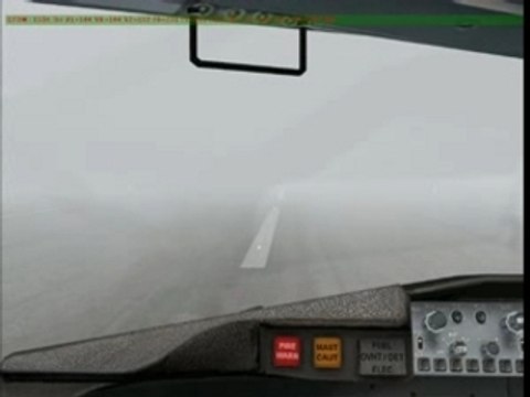 Atterrissage LFRS Nantes très grand brouillard