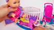 Baby Doll Feeding Time Bedtime and Playtime with Stroller Playset!! Nursery Rhymes Video for Kids