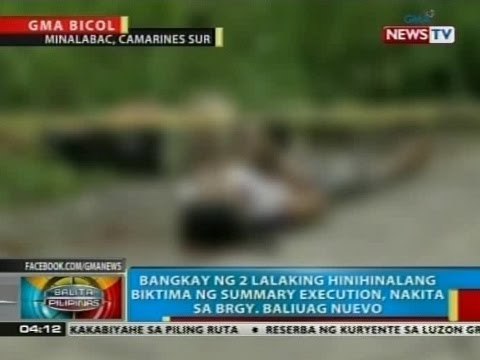 BP: Bangkay ng 2 lalaking hinihinalang biktima ng summary execution, nakita sa brgy. Baliuag Nuevo