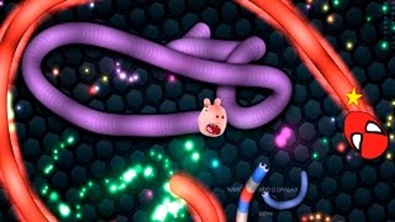 Peppa Pig George Pig Slither.io jogo da cobra gigante spiderman papai pig