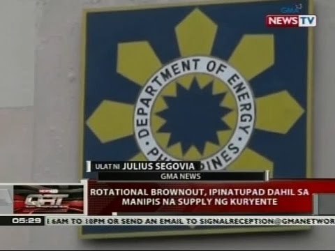 QRT: Rotational brownout, ipinatupad dahil sa manipis na supply ng kuryente