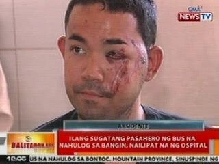 BT: Ilang sugatang pasahero ng bus na nahulog sa bangin, nailipat na ng ospital