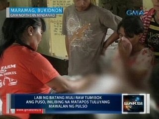 Saksi: Batang babae sa Bukidnon, muli raw nagkapulso matapos ideklarang patay
