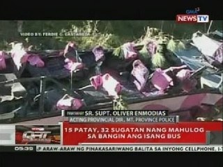 QRT: 15 patay, 32 sugatan nang mahulog sa bangin ang isang bus
