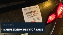 A Paris, les chauffeurs VTC mobilisés pour leurs salaires