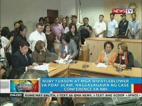 Ruby Tuason at mga whistleblower sa PDAF scam, nagsasagawa ng case conference sa NBI