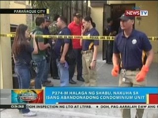 P274-M halaga ng shabu, nakuha sa isang abandonadong condominium unit sa Parañaque City