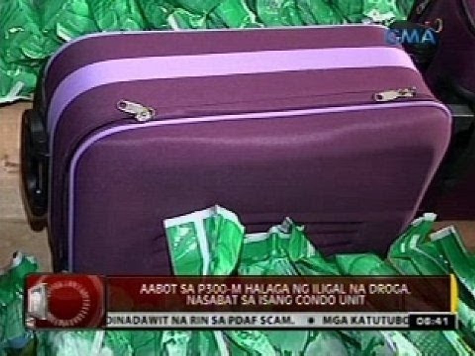 Aabot sa P300-M halaga ng iligal na droga, nasabat sa isang condo unit