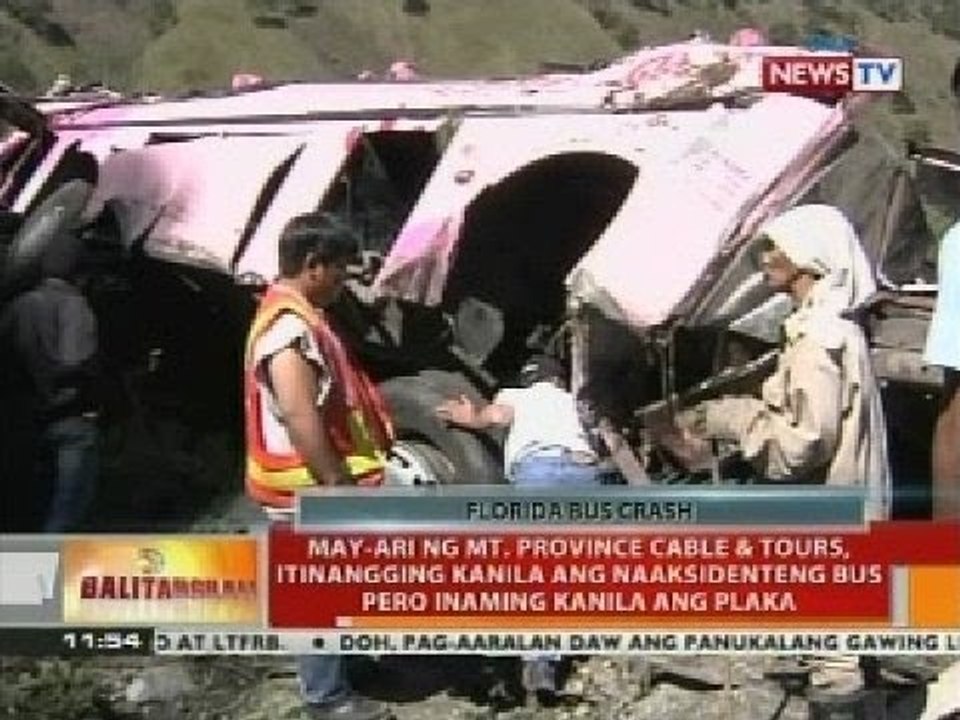 BT: Hindi mahamog noong araw ng aksidente, ayon sa isang survivor ng Florida bus crash