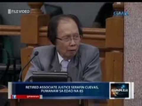 Saksi: Retired Supreme Court Justice Serafin Cuevas, pumanaw na