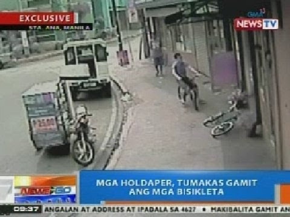 NTG: Mga holdaper sa Maynila, tumakas gamit ang mga bisikleta
