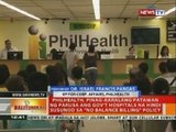 Parusa sa gov't hospitals na lalabag sa 'no balance billing' policy, pinag-aaralan ng PhilHealth