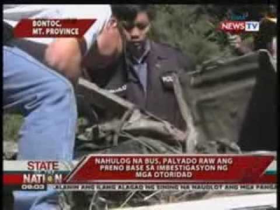 SONA: Nahulog na bus, palyado raw ang preno base sa imbestigasyon ng mga otoridad