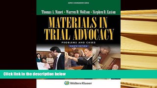 PDF [DOWNLOAD] Materials in Trial Advocacy: Problems   Cases (Aspen Coursebook) READ ONLINE