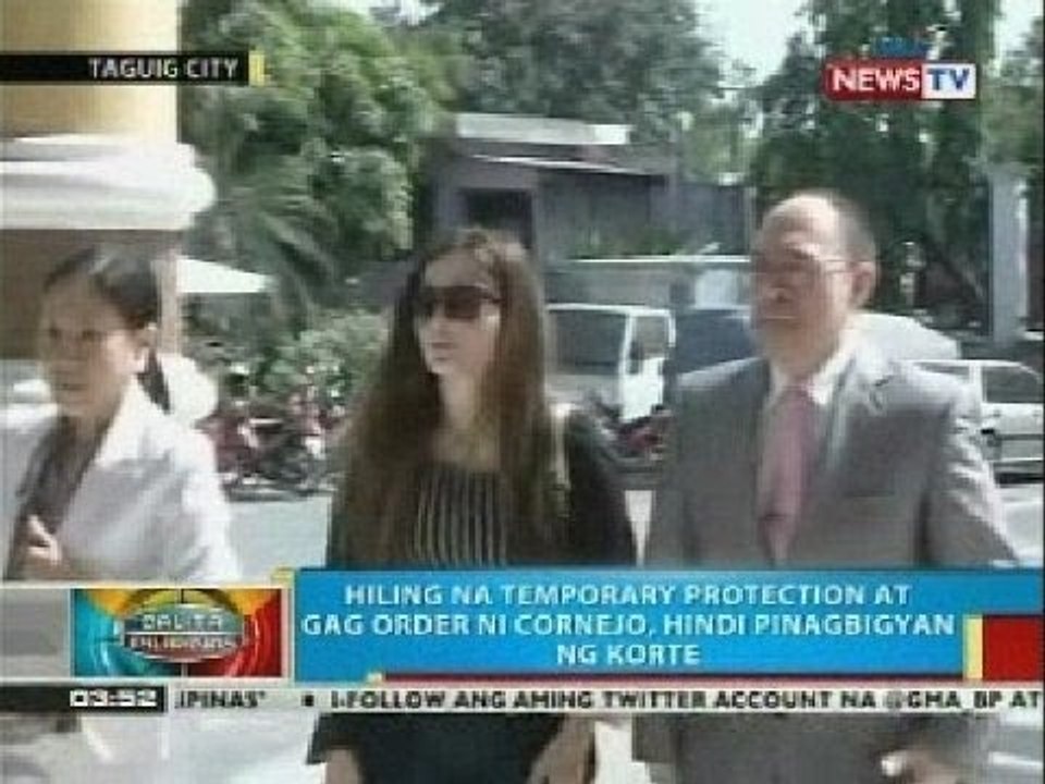 BP: Hiling na temporary protection at gag order ni Cornejo, hindi pinagbigyan ng korte