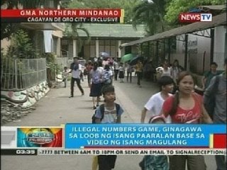 BP: Illegal numbers game, ginagawa sa loob ng isang paaralan sa Cagayan de Oro City