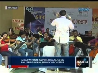 Saksi: Mga pasyente sa PGH, hinarana ng Philippine Philharmonic Orchestra
