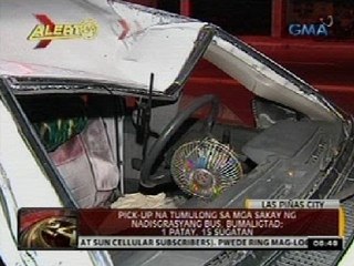 24 Oras: Pick-up na tumulong sa mga sakay ng nadisgrasyang bus, bumaligtad; 1 patay, 15 sugatan