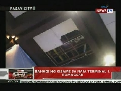 QRT: Bahagi ng kisame sa NAIA Terminal 1, bumagsak