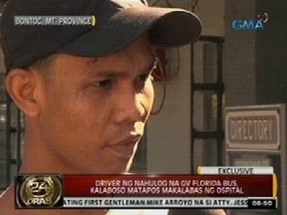 Exclusive: Driver ng nahulog na GV Florida bus, kalaboso matapos makalabas ng ospital