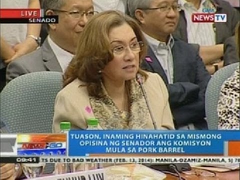 Ruby Tuason at mga whistleblower, nasa senado na para dumalo sa pagdinig kaugnay sa pork barrel scam