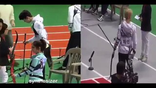 170116 Sehun (EXO) vs Jimin ( BTS ) in Archery @ISAC 2017