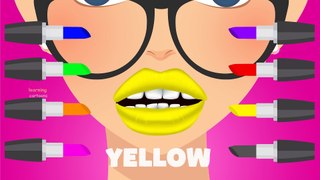 Learn Colors with Lipstick Colours to Kids Children Toddlers - Learning Funny Baby Play Videos