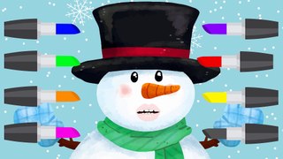 Learn Colors with Lipstick Snowman - Learning Colours Makeup Prank to Kids Children Toddlers Videos