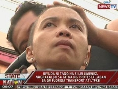 SONA: Biyuda ni Tado na si Lei Jimenez, nagpakalbo sa gitna ng protesta