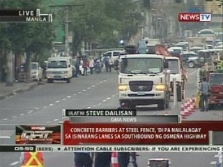 Delivery ng steel barriers para sa pagtatayo ng Skyway Stage 3, naantala dahil sa truck ban