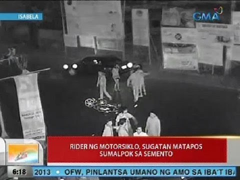 UB: Rider ng motosiklo sa Isabela, sugatan matapos sumalpok sa semento