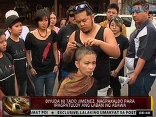 24ORAS: Biyuda ni Tado Jimenez, nagpakalbo para ipagpatuloy ang laban ng asawa