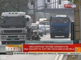 BT: Mga grupo ng trucker, nagbanta ng tigil-delivery vs. daytime truck ban sa Maynila
