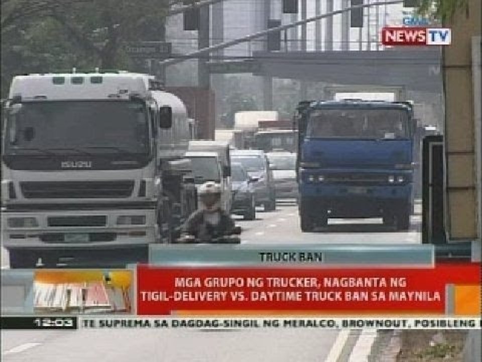BT: Mga grupo ng trucker, nagbanta ng tigil-delivery vs. daytime truck ban sa Maynila