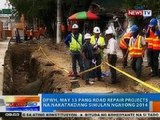 NTG: DPWH, may 13 pang road repair projects na nakatakdang simulan ngayong 2014