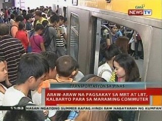 BT: Araw-araw na pagsakay sa MRT at LRT, kalbaryo para sa maraming commuter