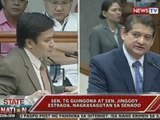 SONA: Sen. TG Guingona at Sen. Jinggoy Estrada, nagkasagutan sa Senado