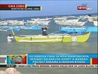 BP: 100 bangka para sa mga mangingisda, ibinigay ng Kapuso Adopt-a-Bangka project