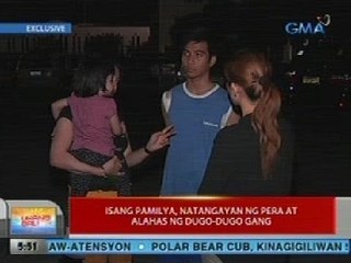 UB: Isang pamilya sa Las Piñas, natangayan ng pera at alahas ng Dugo-Dugo Gang