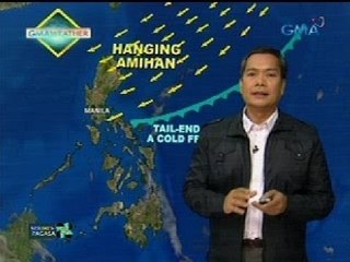 Tail end of a cold front at amihan, magdadala ng pag-ulan sa ilang bahagi ng Luzon at Visayas